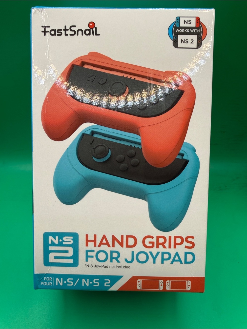 Red & Blue Hand Grips for NS Joypad
